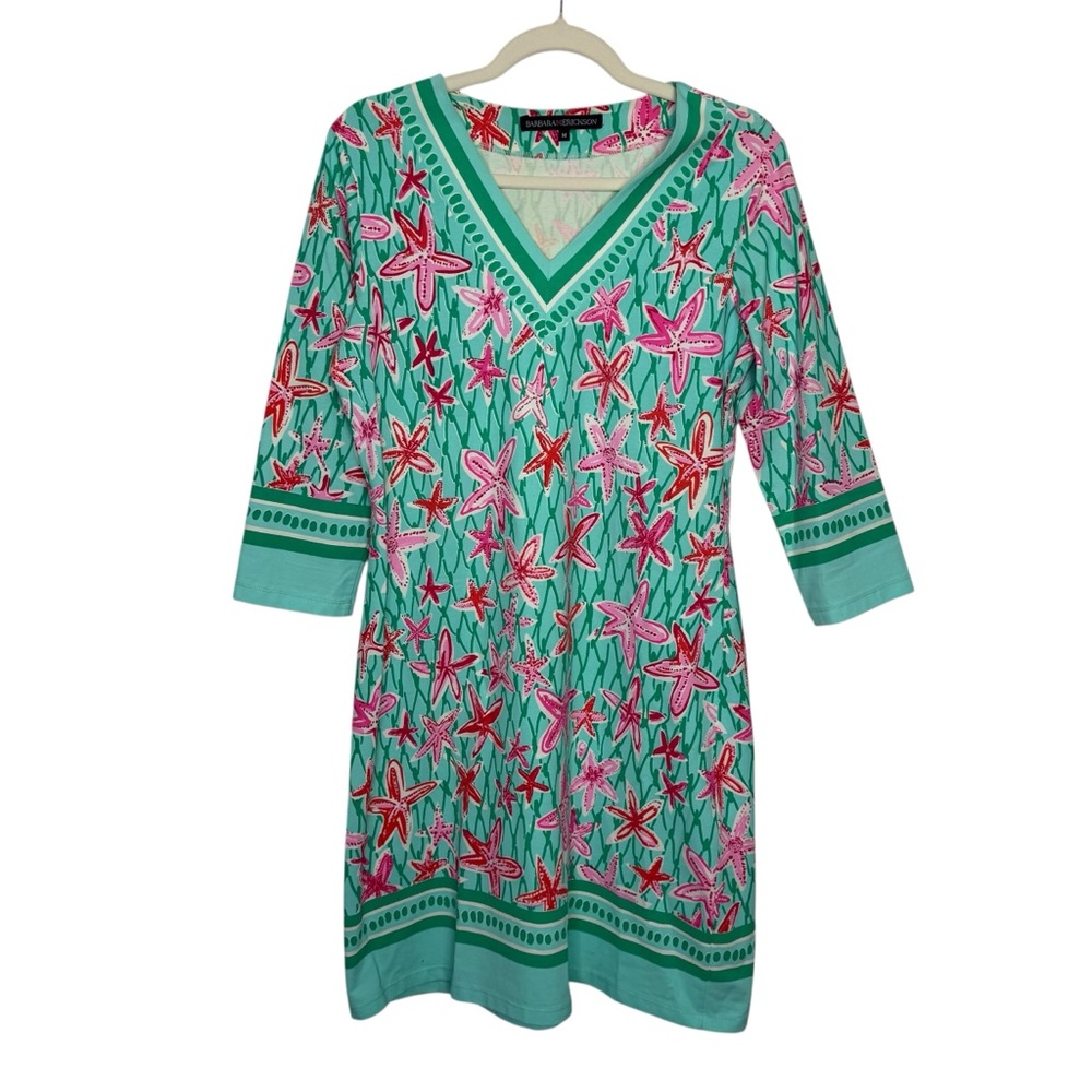 Green Starfish Mini Summer Dress size M